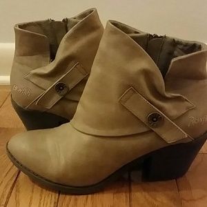Tan Blowfish booties